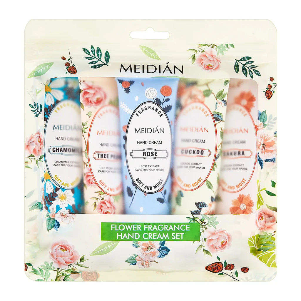 Flower Fragrance Hand Cream Moisturizing Nourish Lotion Anti-aging Qme 5PCS