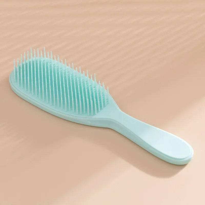 Scalp Massage Comb Anti-static Hair Brushes Not Knotted Tangle Qme Blue