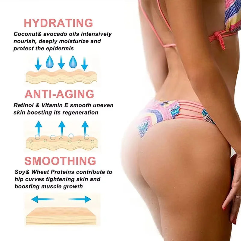 Buttock Lifting Cream Hip Breast Plump Growth Massage Prevent Sagging Boobs Bigger Tightening Shaping Butt Enlargement Cream Qme