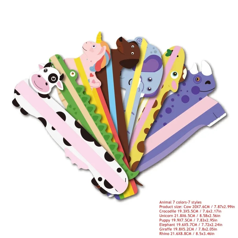 1-8 Pieces Large Size Guided Reading Strips Highlight Overlays Multicolor Reading Tracking Rulers for Dyslexics Bookmarks Qme