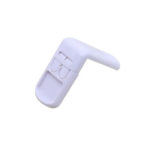 Baby Safety Drawer Locks Double Snap Multifunction Anti-Pinching Hand Cabinet Child Protection Security Qme WHITE