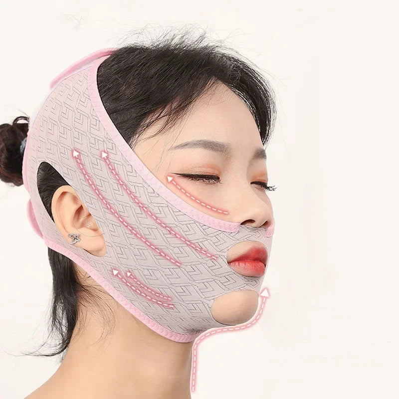 Adjustable Face Slimming Bandage V-line Jaw Contour Lift Firm Device Qme