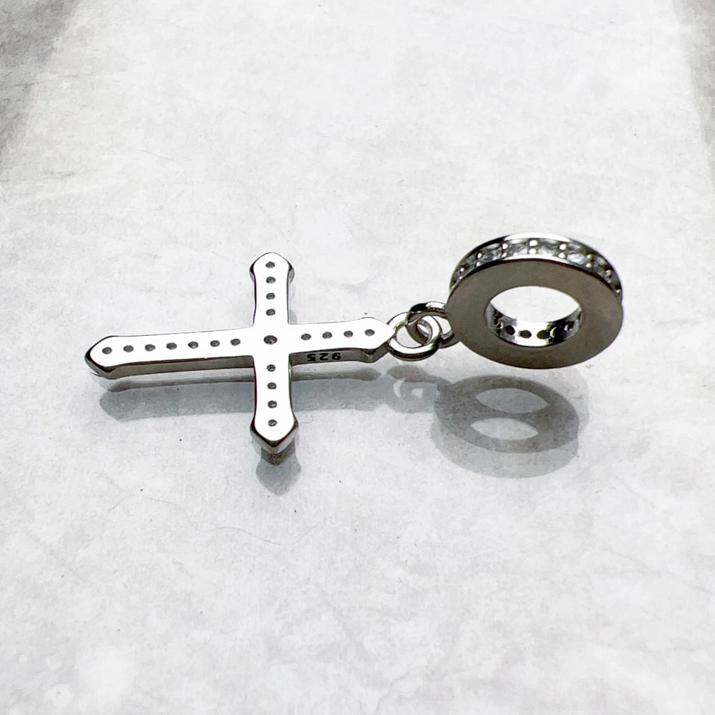 Pendant Cross with Zircon New Jewelry 925 Sterling Silver Accessories Vintage Gift For Men Women Qme