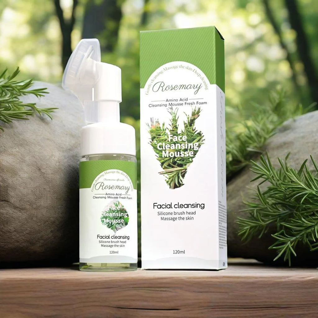 Rosemary Essential Oil Facial Cleanser Mousse Refreshing Controlling Qme