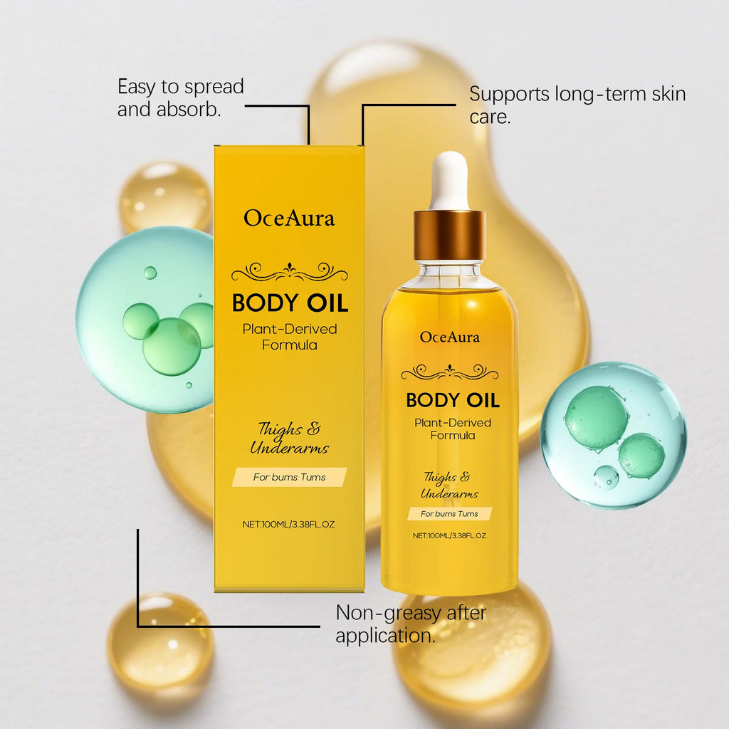 Oceaura Body Oil Thighs Underarms Plant Derived Formula Deep Qme