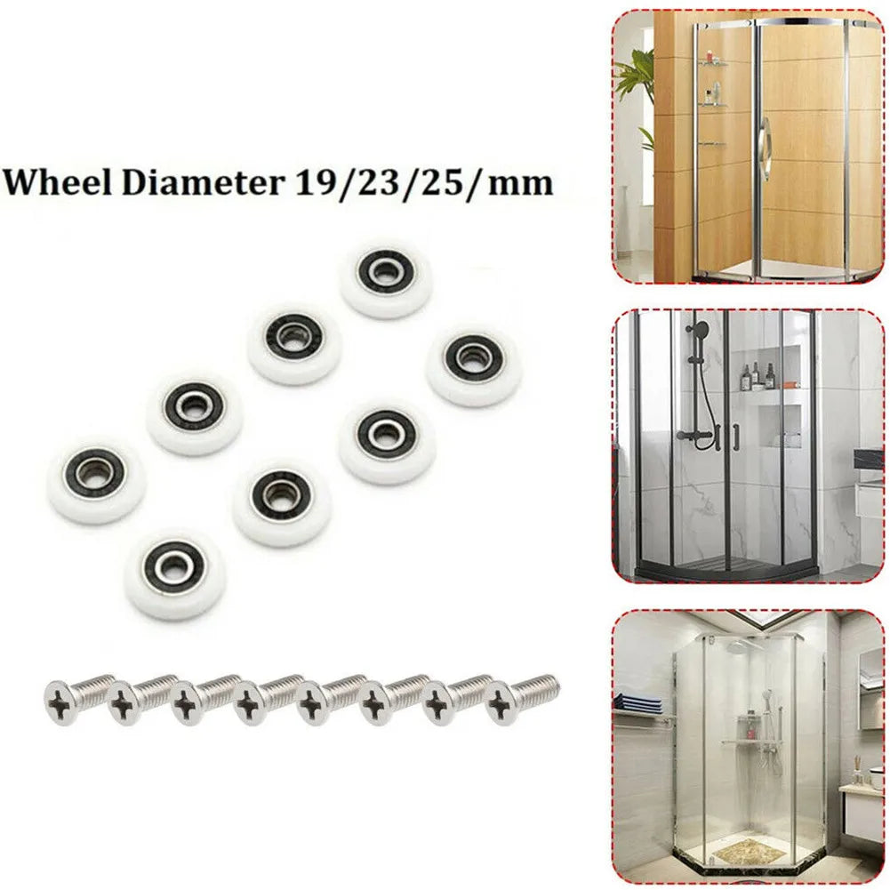 Bath Cabinet Roller Wheel Shower Room Accessories Bearing 19 23 Qme