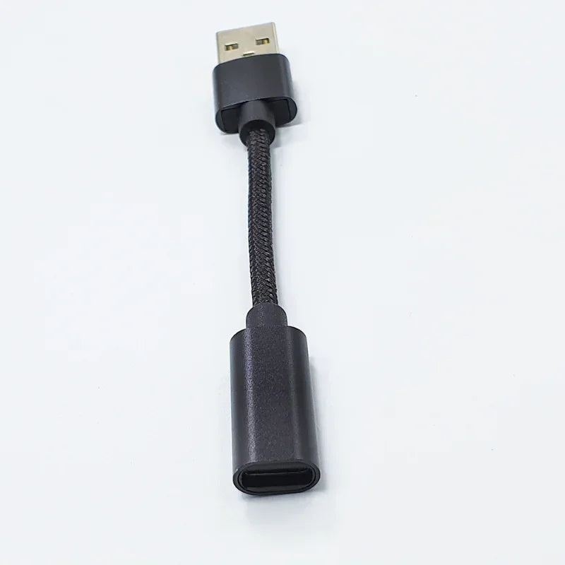 Black Type-c Adapter Type-c Female To USB Male Adapter Android Mobile Phone Charging Data Cable 10cm Qme