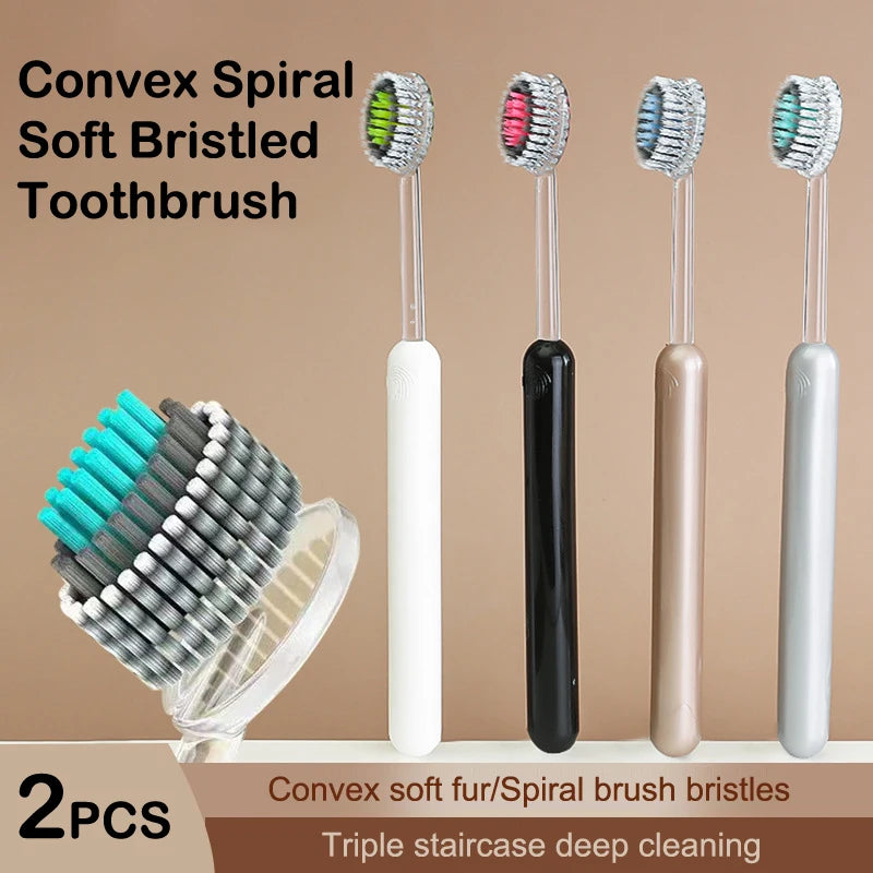 Mouth Clean Toothbrush Ultra-fine Soft Hard Bristle Deep Cleaning Qme