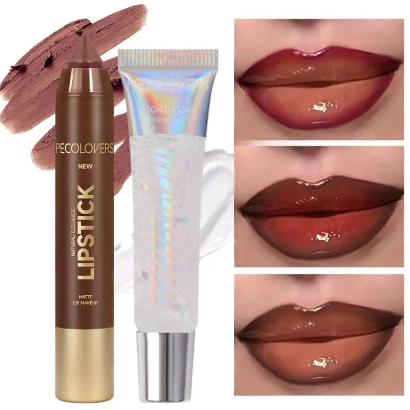 Lipstick Suit Lip Liner Gloss Depicting Contour Lips Moisturizing Qme