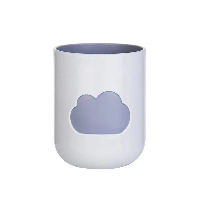 Cloud Pattern Toothbrush Cup Big Mouth Couples Cups Plastic Wash Qme A
