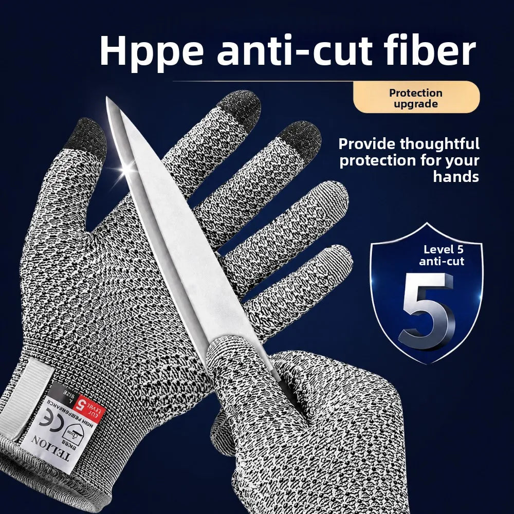 1/3/5set Food Safe Touchscreen Cut Resistant Gloves Protective Safety Gear For Kitchen Fish Processing Meat Slaughter Work Qme