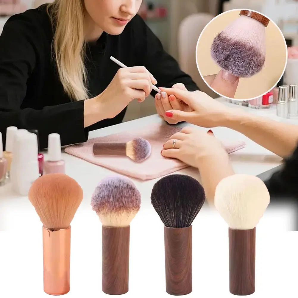 1Pcs Nail Dust Brush Soft Fiber Small Waist Makeup Brush For Loose Powder & Blush Professional Manicure Cleaning & Beauty T J9F6 Qme
