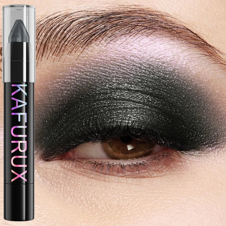 25 Colors Glitter Eyeshadow Eyeliner Pencil Waterproof Pearlescent Qme 18
