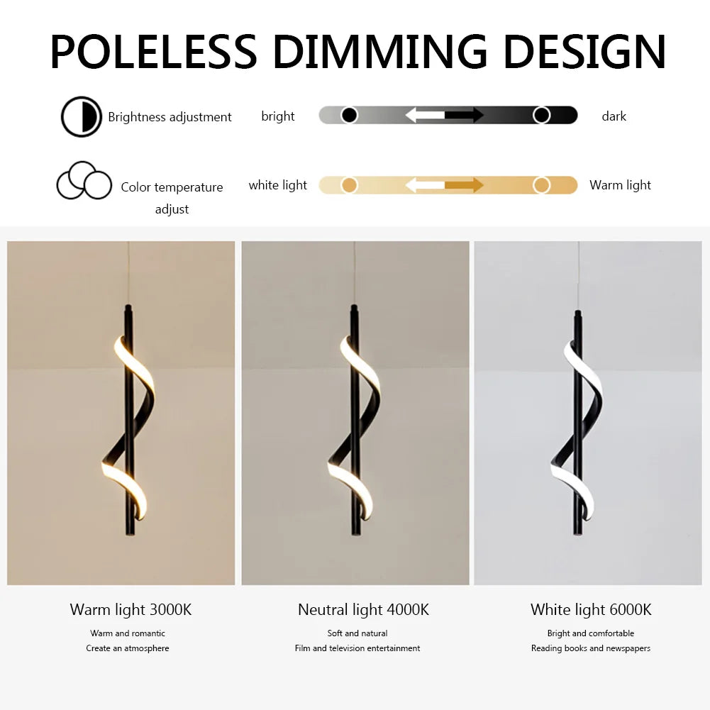Lustre Led Pendant Light Hanging Lamps For Ceiling Kitchen Living Room House Decoration Lights Fixture Dining Table Pendant Lamp Qme