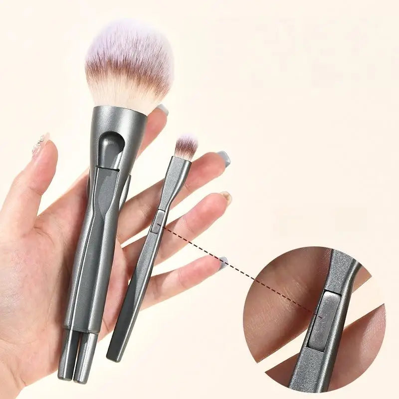 Powder Blusher Eye Shadow Concealer Convenient Makeup Brush 4-in-1 Qme