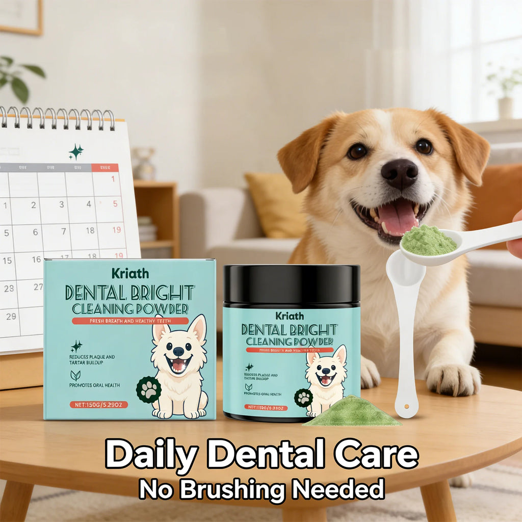Dog Tooth Cleaning Powder Removing teeth Surface Stains Reduce Dental Plaques Eliminate Bad Breath Daily Dog Teeth Care Products Qme Default Title