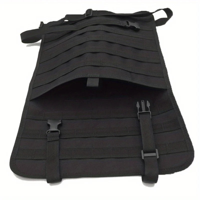 1storage bag for the back of a seat, a tactical car seat organizer bag, a multi-functional backpack for the back of the car seat Qme black