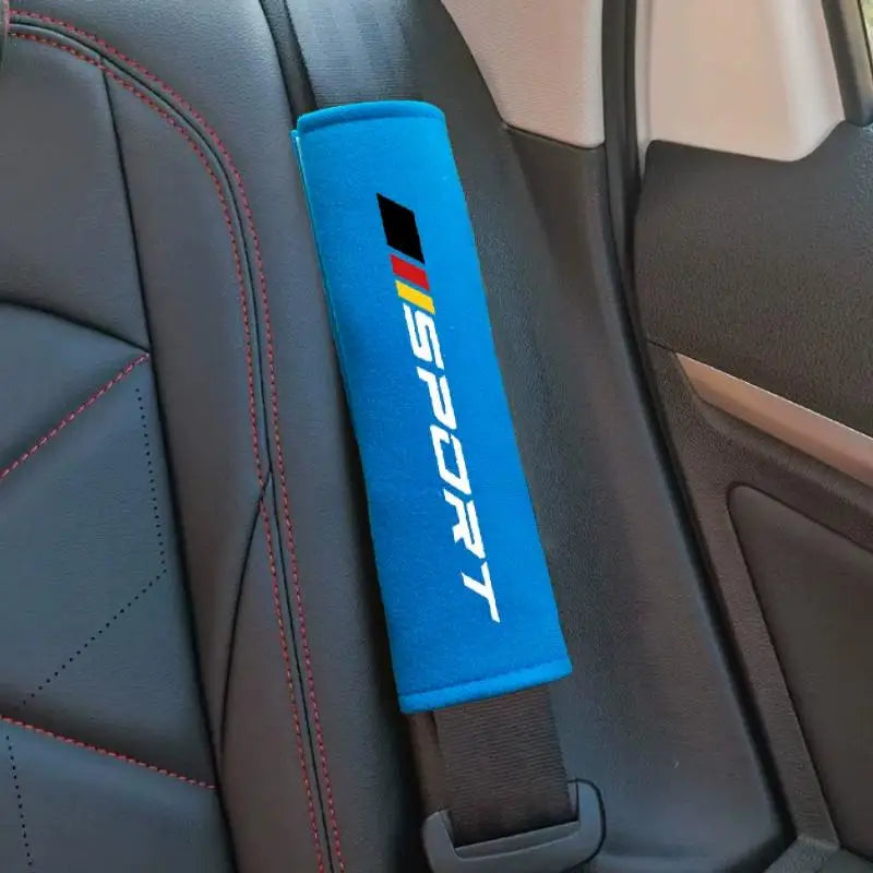 P1 Soft Comfortable Car Seat Belt Cushions Personalized Fashionable Qme Blue