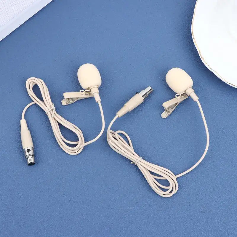 Portable Beige Lapel Clip Mic 80-20KHZ ZL-F1720 Clip-on Microphone Qme