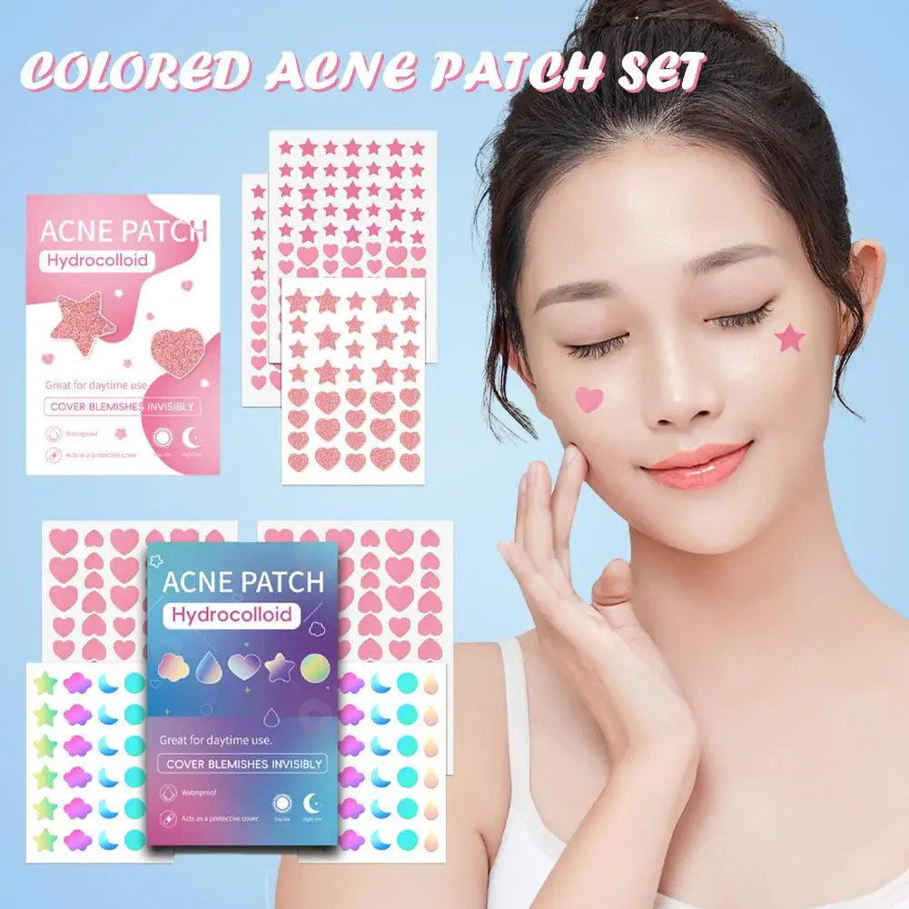 Cute Colorful Stars Pimple Patches Acne Patch Zits Blemishes Qme