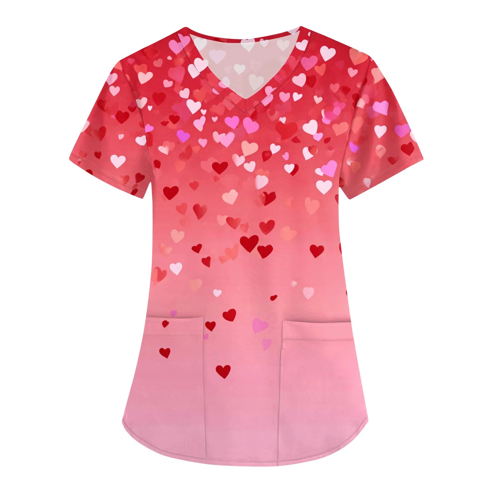 Summer Short Sleeve Medical Scrubs Clothes Pharmacy Beauty Salon Workwear Nurse Uniform Hospital Doctor Dental Surgery Work Top Qme Wine S