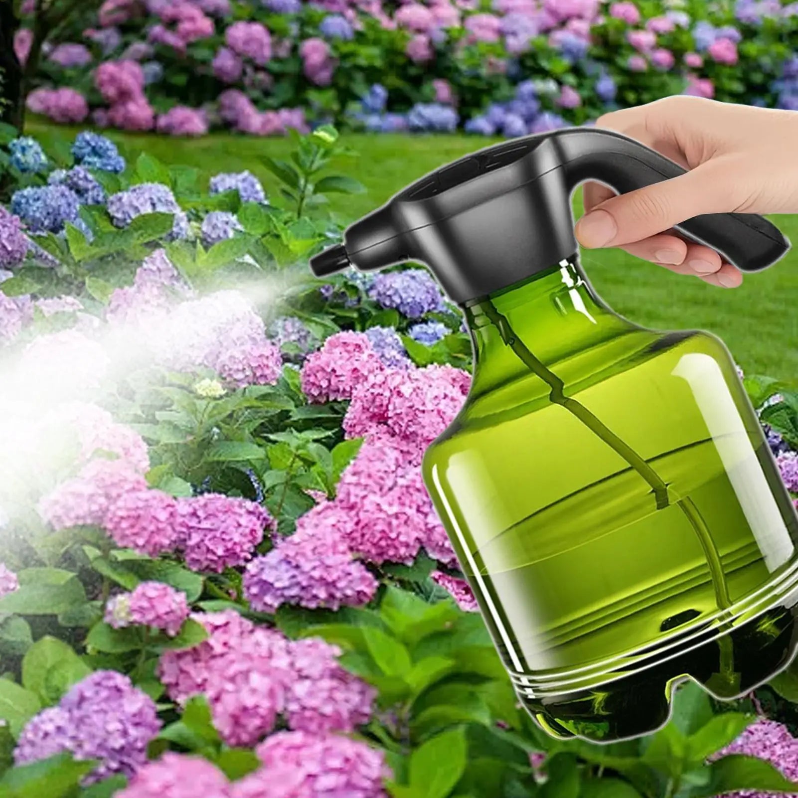 Electric Mister Bottle Plants Watering Bottle Electric Sprayer 3000ml Gardening Irrigation House Cleaning Tool For Porch Qme