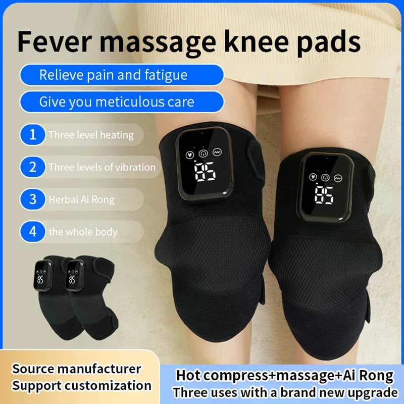 1 Knee Massager Electric Leg Joint Heating Vibration Massage Elbow Qme