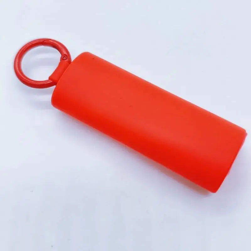 Silicone Lighter Holder With Keychain For Lighters, Snap‑Fit Protective Case Cover Compatible Qme J