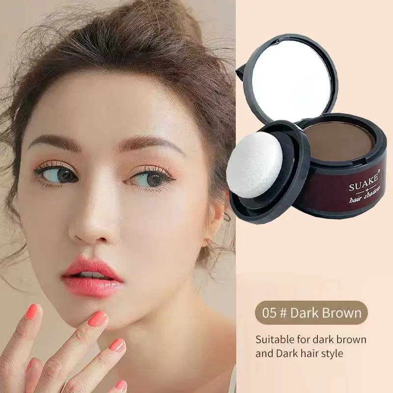 4 Color Hair Line Powder Black Root Up Natural Instant Waterproof Hairline Shadow Concealer Coverage Paint Repair Fill In Hair Qme 04-dark brown