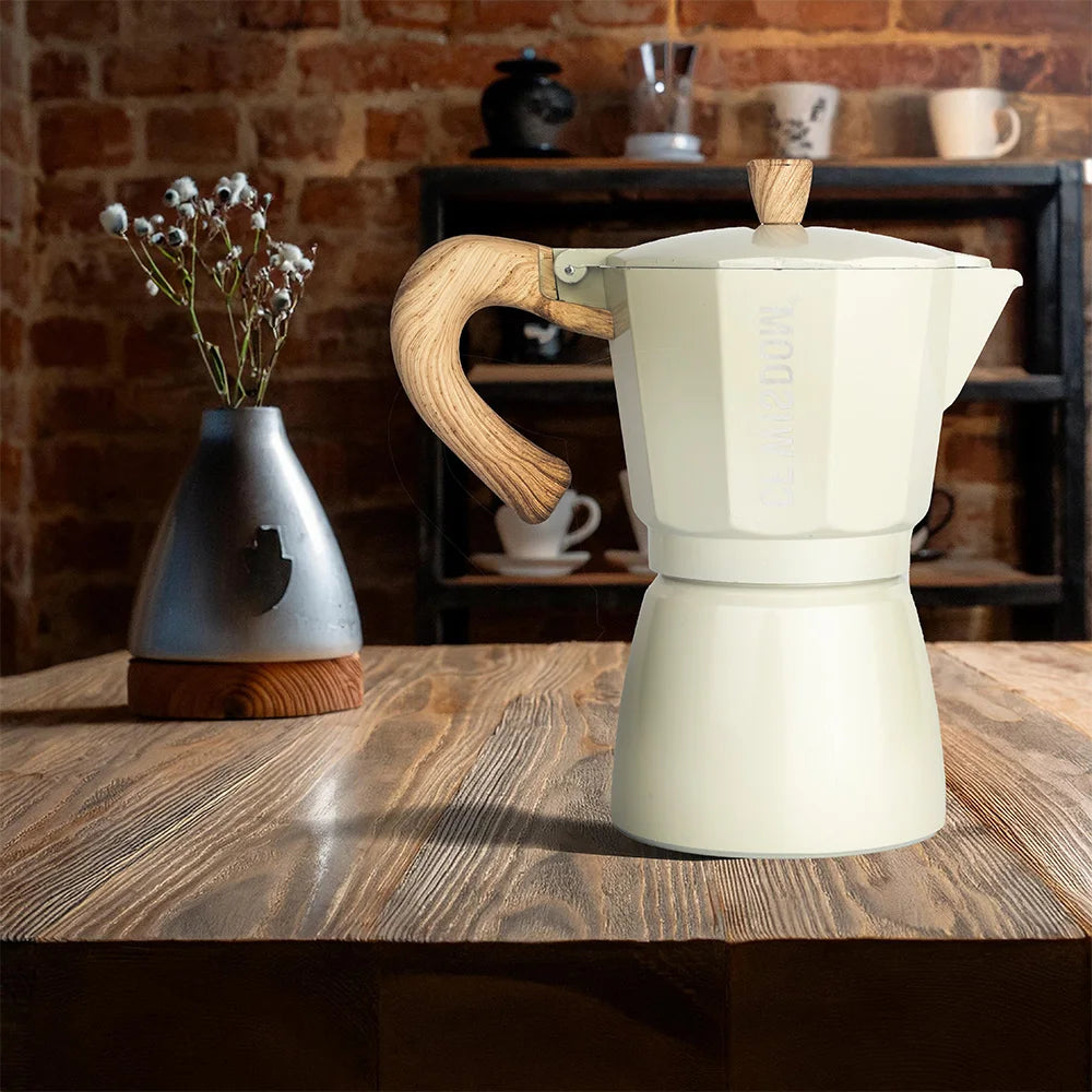 Classic Espresso Maker Home Use Premium Moka Pot Brewer Durable Qme