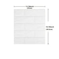 Waterproof Peel and Stick Wallpaper in Rolls Removable Faux Brick for Bathroom Kitchen Living Room DIY Decorative Background Qme 1 35x38.5cm-30pcs