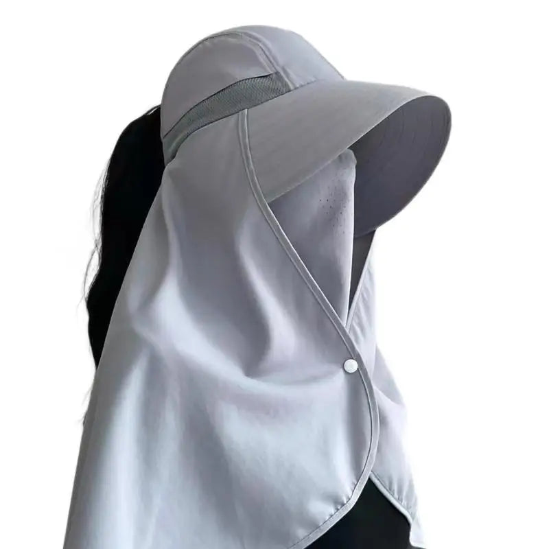 Multifunctional All-around Face Mask Sun Protection Hat Shawl Summer Qme
