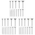 A02F-Stone Carving Set Diamond Burr Bits Compatible With For Dremel, 39PCS Polishing Kits Rotary Tools Accessories Qme As Shown