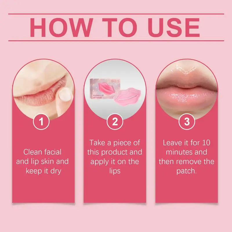 Moisturizing Plumping Lip Film Nourish Repair Patch Hydrating Lines Qme