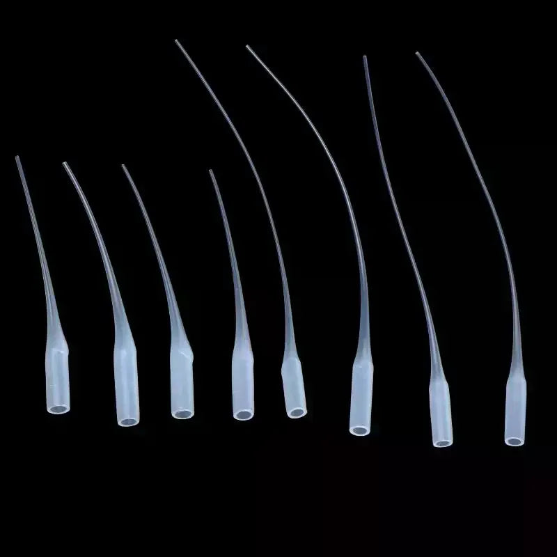100/200/500Pcs Disposable Glue Applicator Tip Flexible Micro Extension Tube For 502 Super Glue Precision Repair Craft DIY Qme