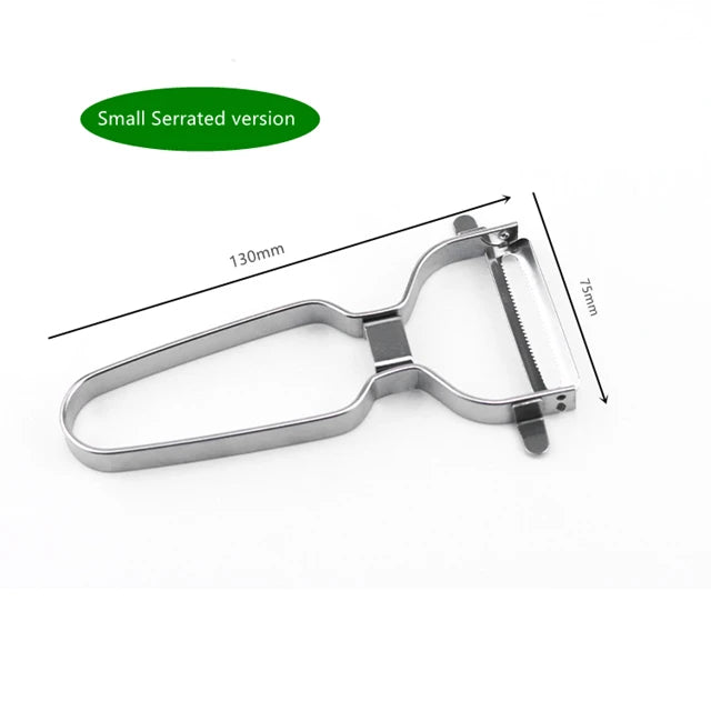 Peeler Vegetables Fruit Stainless Steel Knife Cabbage Graters Salad Potato Slicer Kitchen Accessories Cooking Tools Wide Mouth Qme Small serration