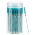 50 Disposable Eye Black Sticks Crystal Eyebrow Bobbin Brush Extending Qme green