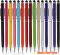 Touchscreen Stylus Compatible with Mobile Phones, Tablets, Kindle, and Black Ink Ballpoint Pen -2-in-1 Stylist Pen Suitable Qme Mixed Color-10pcs