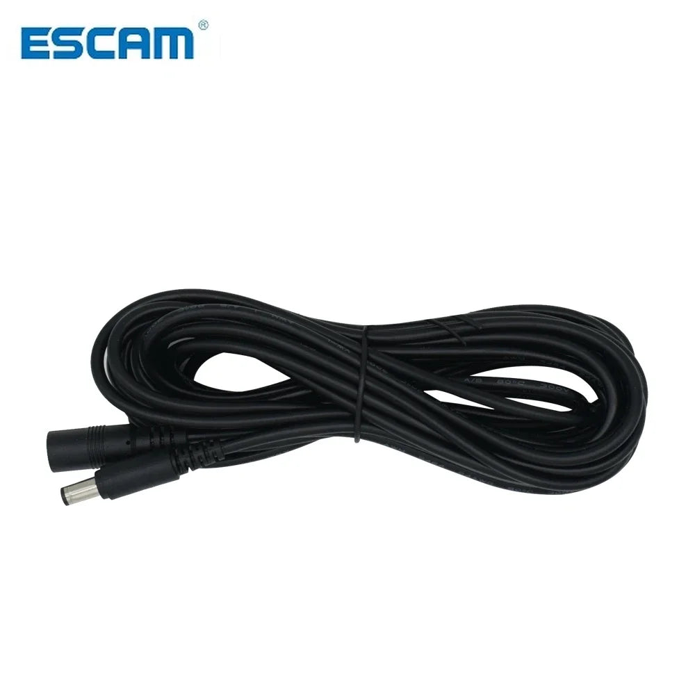 New DC12V Power Extension Cable Male To Female2.5*6mm Connector For CCTV Security Camera Security Black 5M 10m 15m Power cable Qme