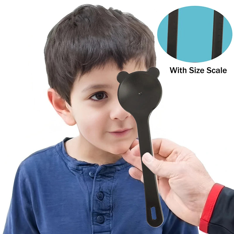 Eye Occluder Professional Black Bear Shape Handheld Optometry Tool Qme