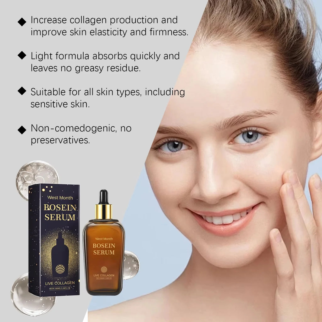 Face Bosein Serum Brightening Skin Tone Replenishing Collagen Repairing Increasing Skin Elasticity Moisturizing Essence Lotion Qme