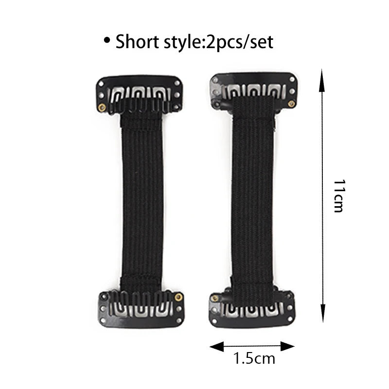 Width Belt Instant Face Lift Band Adjustable Elastic Hair Clip Qme 2Pcs
