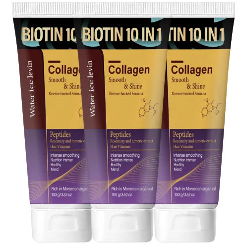 10-in-1 Biotin Hair Mask - Keratin & Collagen Infused, Intense Smoothing for All Hair Types Qme Leave-In