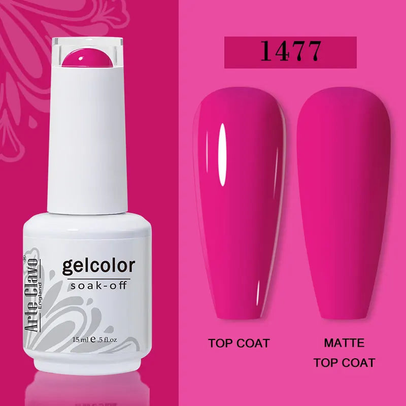 Arte Clavo15ml Gel Nail Polish Burgundy Red Brown Chocolate Art Soak