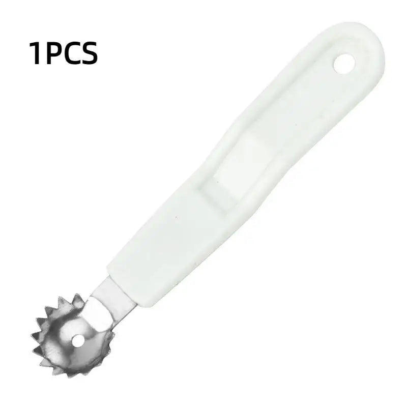 1 Cherry Pitter Tool Stainless Steel Head Non Slip Handle Home Qme White 1PCS