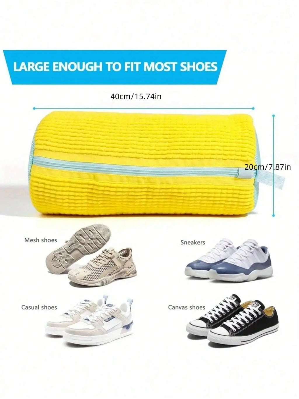 360 Shoe Washing Machine Bag All Types Anti-deformation Washable Qme