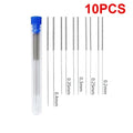 10-Piece Stainless Steel Cleaning Nozzle Kit - Window Wiper, 3D Printer Nozzle, Gas Stove, Shower Needle Unclogging Brush Qme 10pcs