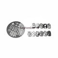 Nail Stamping Plate Stainless Steel Bow Floral Patterns DIY Manicure Qme Default Title