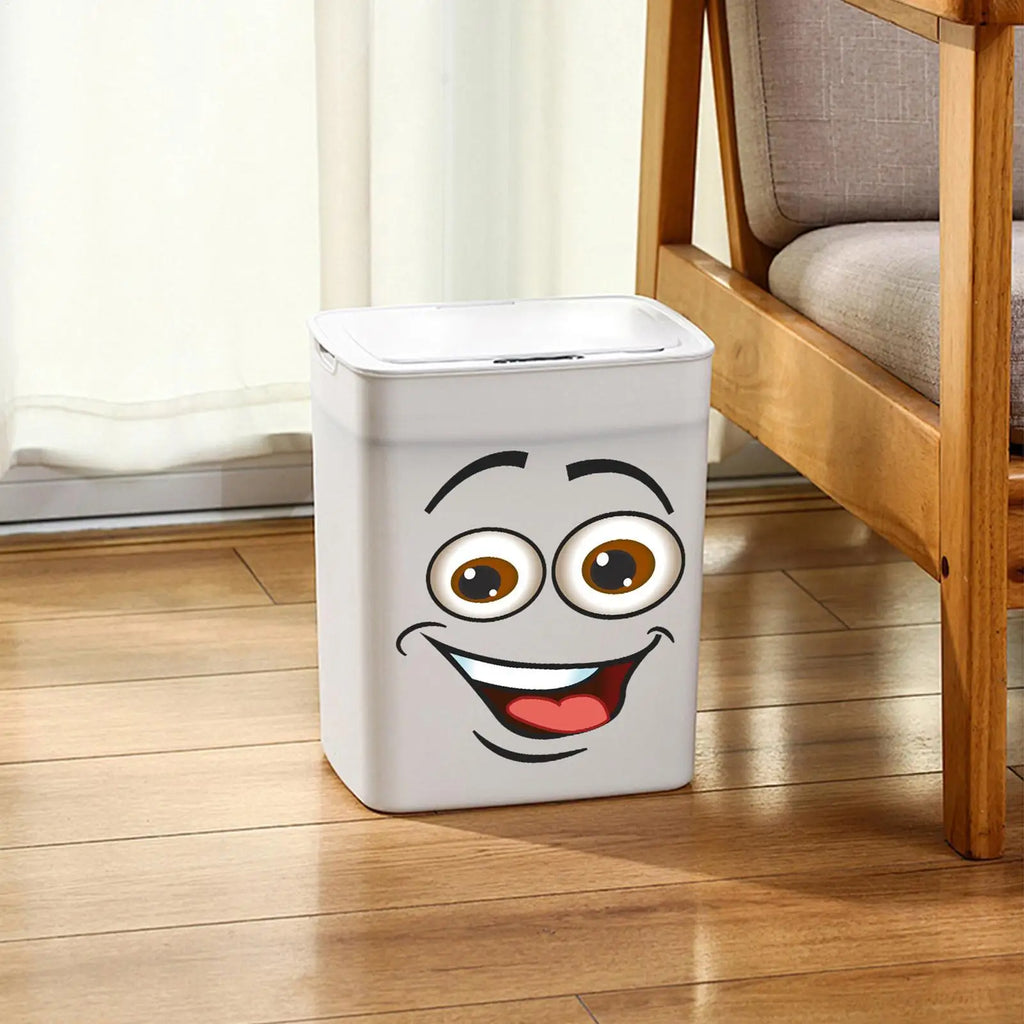 Garbage Can Stickers 4 7 8x7 Funny Expression Cute Wall Decals Toilet Qme