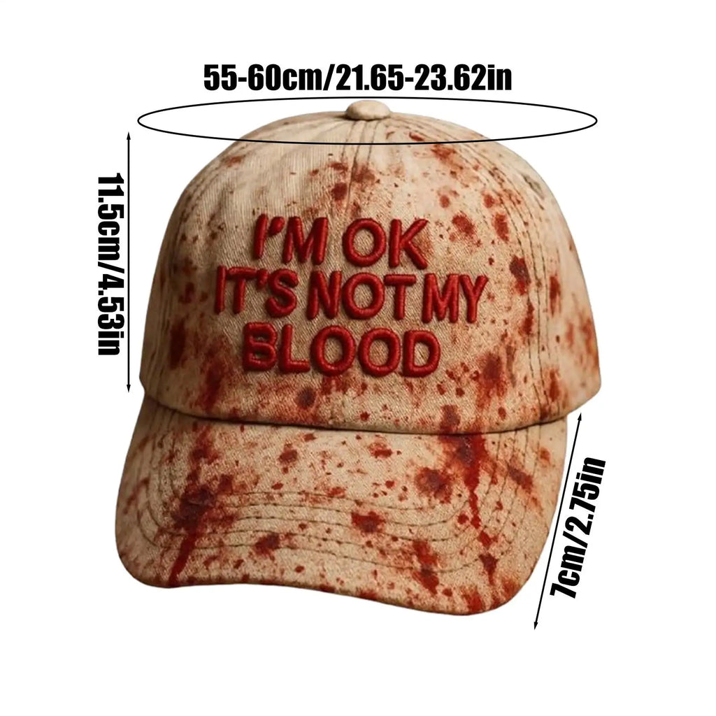 Scary Halloween Hat Spooky Unisex Baseball Clothing Accessories Qme